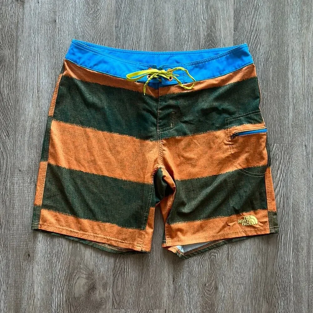 The North Face Striped‎ Board Shorts Size 34